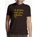 Scribble Logo T-Shirt - Brown
